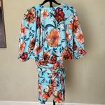 Agua Bendita  X Revolve Linnea Romper in Doux Blue‎ Floral NWT size L Photo 4