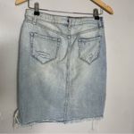 William Rast  Distressed Cutoff Denim Jean‎ Skirt with Zipper Size 26 Photo 3