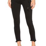 AGOLDE Sophie Crop High Rise Skinny Jeans Size 27 Washed Black Distressed Photo 0