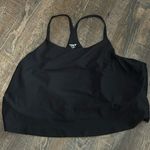 Old Navy PowerSoft Light Support Black Long Line Sports Bra Crop Top sz 4X Photo 0