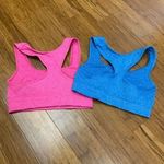 Champion Womens Small Sports Bras Pink Blue Racerback Athletic Workout Gym Set Photo 1