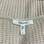 Maurice's π Cream knit top with gold studs Photo 6