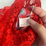 Natori Josie  Women's Slip medium  Babydoll Lingerie Red Lace Sleepwear Photo 3
