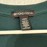 Beyond Yoga  Deep Green V-Neck Women's Pullover Size L Photo 3