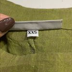 Bryn Walker  WOMENS LINEN GREEN TUNIC BLOUSE XXS OVERSIZED Photo 3