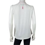 jamie sadock Athletic Golf Zip Up Neck Sleeveless Top White Size L Photo 6