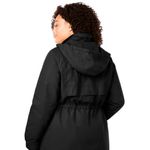Woman Within  Talson Anorak Rain Jacket with Zip-Out Fleece Lining 3x Black Photo 2