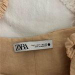 ZARA NWOT  Ruched Tan Crop Top Photo 5