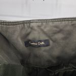 Massimo Dutti  Capri Paperbag Pants Womens 8 Olive Green Cotton Bellt Wide‎ Leg Photo 6