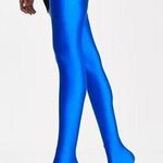 Azalea Wang Womens Blue Stiletto Heel Heart Out Extreme Thigh High Boots Size 11 Photo 0