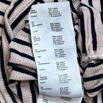 Maje NWOT  Take Square Neck Ruched Stripe Top Navy Pink Academia Fairy 1/US 4 Photo 8