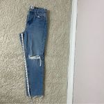 BDG Blue Straight Leg Jeans with Distressed Details Photo 8