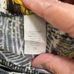 Elegant Strapless Dress in Black and Gold Floral Yellow Size 1X Photo 2