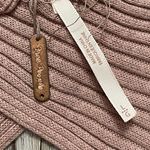 Free People Rose Pink Cropped Plunging VNeck Sweater Size Large Photo 8