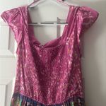Caroline Constas Pink and Purple Floral Dress Size L Photo 1