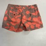 Loft Ann Taylor Women’s Linen Blend Shorts Orange & Brown Size 0 Inseam 4” Photo 7