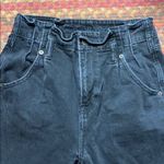 American Eagle  PAPER BAG WAIST BLACK DENIM SKINNY JEANS Photo 1