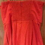 Pilcro and the Letterpress Pilcro by Anthropologie Strapless Tie-Front Crop Wide Leg Jumpsuit Orange Size 6 Photo 13