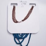 Lane Bryant Blue Multi Strand Beaded Necklace Photo 3