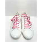 BP Canvas Sneakers Womens Size 6.5 White Pink Lace Up Casual Shoes Photo 1