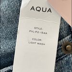 AQUA NWT ‎ Pearl Embellished Distressed Straight Leg Jeans Ankle Cropped Size 24 Photo 4