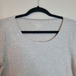 Toad & Co . Striped Gray and White Swiftly Long SleeveTunic Top Photo 1