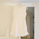 Jude Linen Ruffle Hem Mini Dress Size 1 NWT White Photo 5