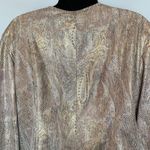 kim rogers  Metallic Animal Print Full Zipper Blazer Photo 8