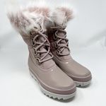 Sorel Joan of Arctic Next Waterproof Boots Mauve Vapor Pink Faux Fur Size 9 Photo 4