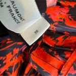 IRO Silk Blend Soul Floral Mini Dress In Black and Red Size S Photo 6