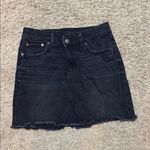 American Eagle  Outfitters Black Super Hi-Rise A-Line Denim Skirt Size 2 Photo 0