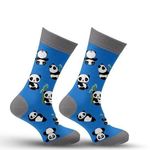 Socky Sock Panda Bear Socks Combed Cotton One Size Blue Photo 0