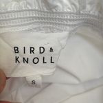 Bird & Knoll Bo Tiered Cotton Mini Dress in White Small Photo 6