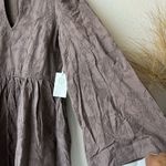 Tuckernuck NEW Hyacinth House Brown Becca Bell-Sleeved Mini Dress Size M Photo 7