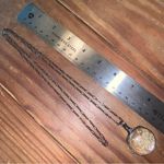 Green Moss Pendant Long Necklace Photo 2