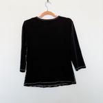 Vintage Y2K Blue Canyon Women's Top Size Lā Black Graphic Biker Glam Mall Goth Size L Photo 6