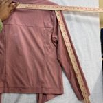 Lascana M Faux Suede Waterfall Jacket Dusty Rose Pink Soft Drape Blazer Office Size 8 Photo 7