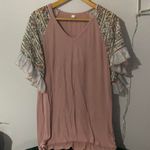 L LOVE pink blouse Photo 0