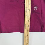 Gap Y2K Embroidered Tee T-Shirt Womens Large 3/4 Sleeve Flowers Boxy Crew Neck Photo 6