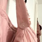 Girly pink tweed dress midi modest pearls office job event date night large? Photo 4