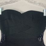 Dainty Hooligan  women's medium black lace cutout bandaid body con dress goth pun Photo 5