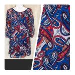 My Michelle  Boho Chic Paisley Shift Dress S — Multicolor Paisley Mini/Vintage Photo 8