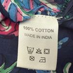 Fitzroy & Willa NWT Floral Print Soleil Dress Navy Balloon Sleeve Cotton Size S Blue Photo 6