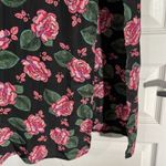 LuLaRoe  Joy Black Pink Floral Long Sleeveless Roses Cardigan Size XS EUC #4321 Photo 1