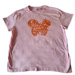 Pink and Orange women Disney pumpkin themed fall Halloween shirt size Large Photo 0