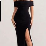 Bardot ANISA BLACK HALTER NECK  MAXI DRESS WITH THIGH SPLIT Photo 4