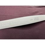 Liz Claiborne belt genuine leather gray gold D buckle 1990s Photo 9