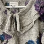 Something Navy  Floral Ruffle Sweater Photo 6