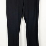 Eileen Fisher Womens Black Flat Front Trousers Stretch Sz PS Photo 0
