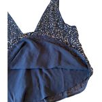 ZARA Sparkly Sequin Black Sleeveless Swing Top Size Small 0615J Photo 5